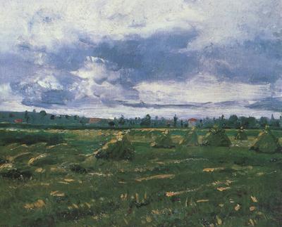 Vincent Van Gogh Wheat Fields with Stacks (nn04)